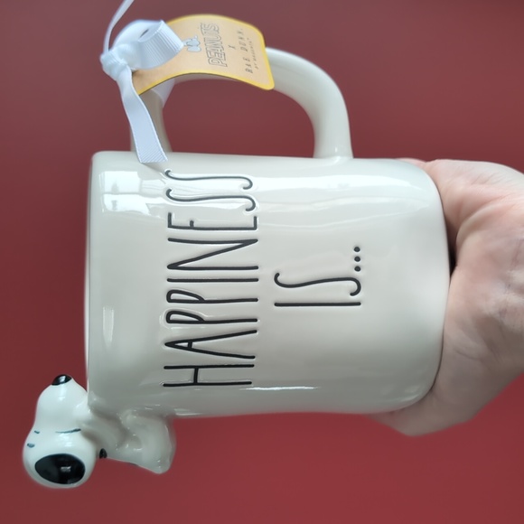 Rae Dunn | Dining | Rae Dunn X Peanuts Happiness Is Snoopy Mug With 3d ...